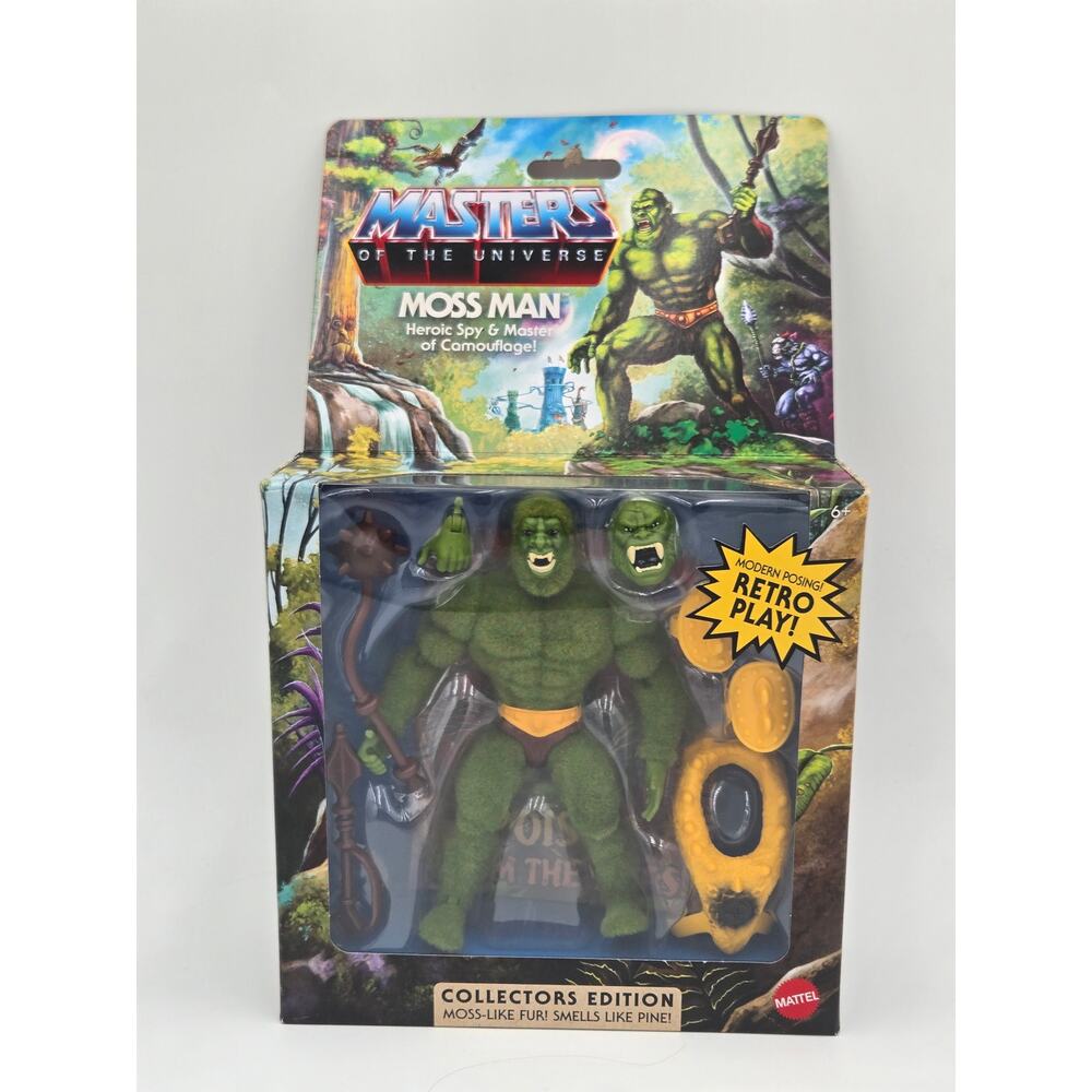MOTU Origins Moss Man Flocked Action Figure Mattel Retro Carded